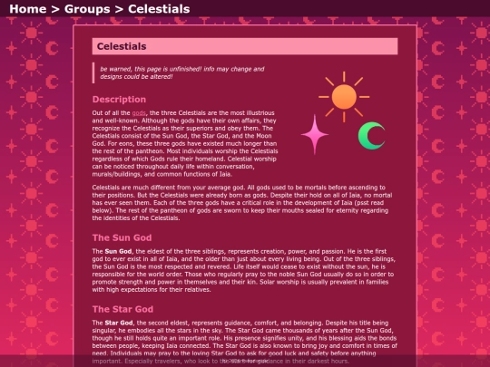 wikipage/celestials screenshot