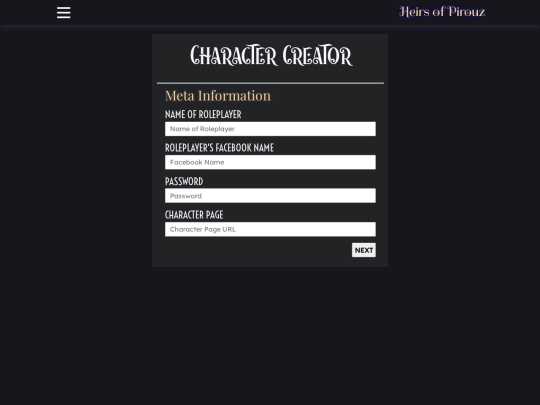 pirouz/character-creator screenshot