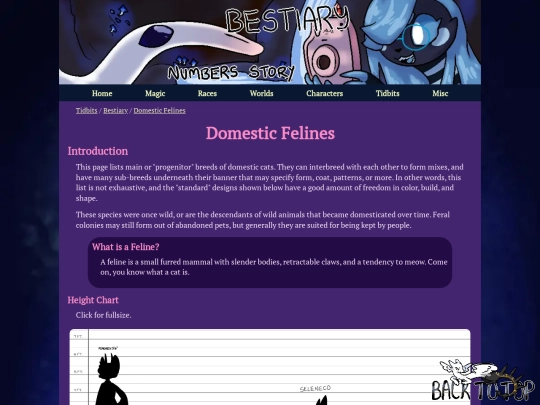 bestiary/domfelines screenshot