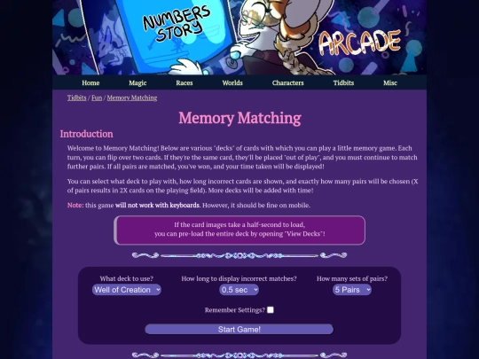 fun/memory screenshot