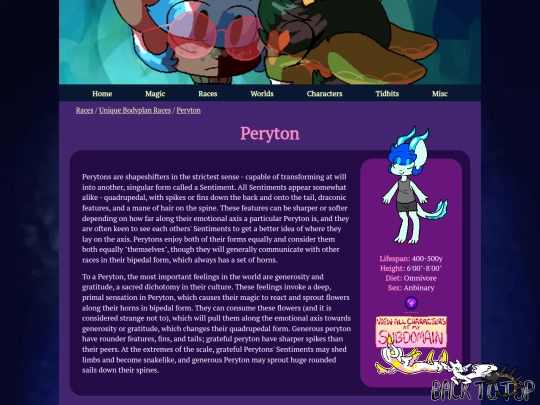 races/peryton screenshot