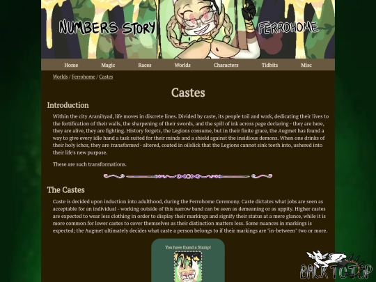 worlds/ferrohome/lore/castes screenshot