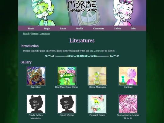 worlds/myrme/literatures screenshot