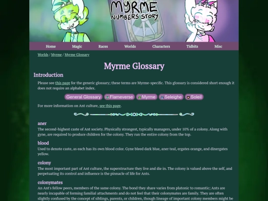 worlds/myrme/lore/glossary screenshot