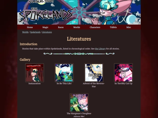 worlds/spokelands/literatures screenshot