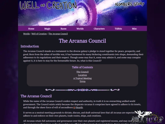 worlds/wellofcreation/lore/arcanascouncil screenshot