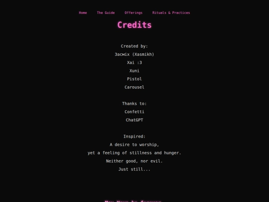 credits screenshot
