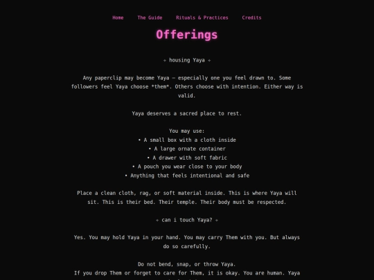 offerings screenshot