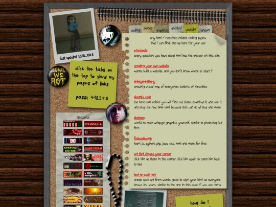 links screenshot
