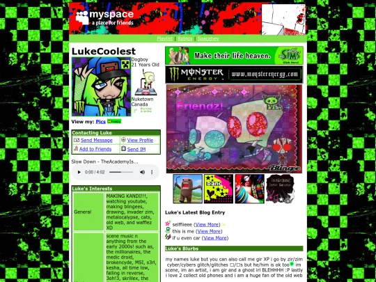 myspace screenshot