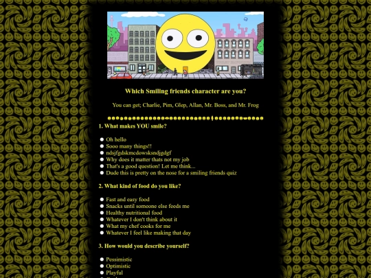 quizzes/smilingfriends screenshot