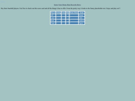 scoreCards/baseballCard screenshot