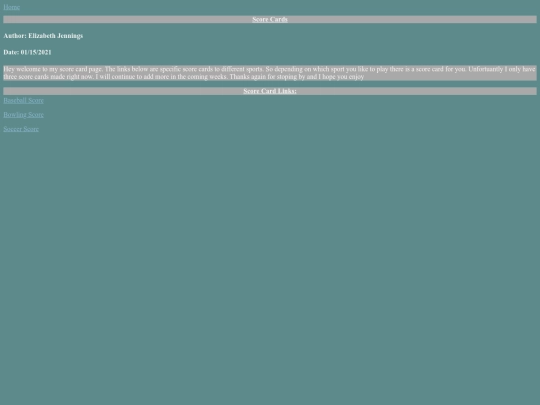 scoreCards/sportCards screenshot