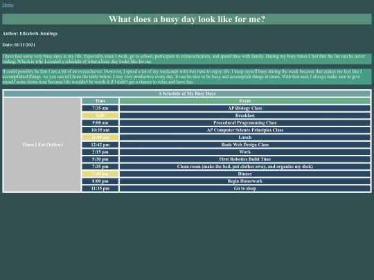 stylishSchedule/busyDays screenshot