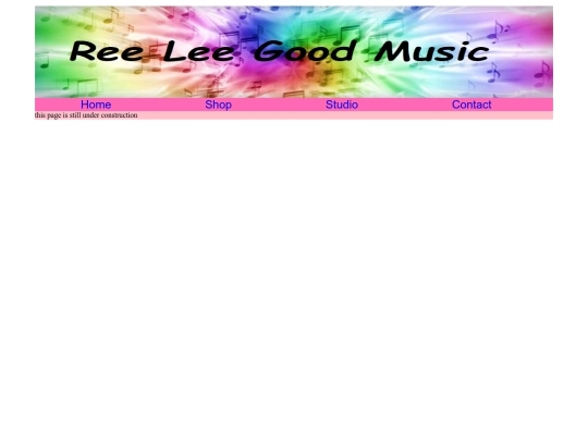 under contruction page screenshot