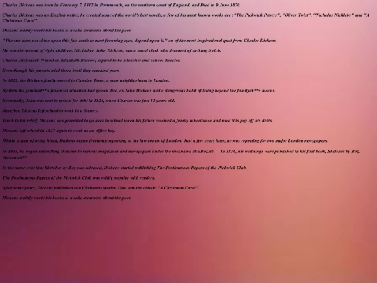 WriterSummary screenshot