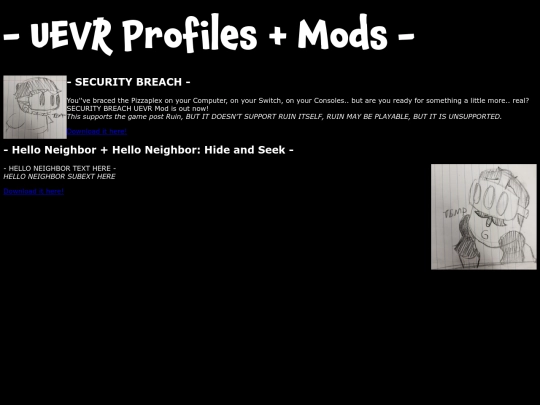 UEVRPage screenshot