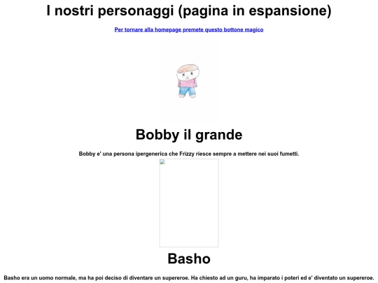 personaggi screenshot