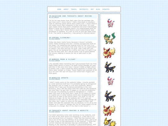 blog screenshot