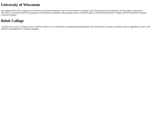 States/Wisconsin screenshot