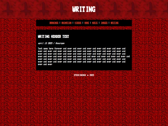 writing screenshot