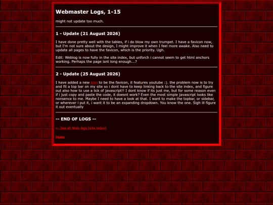 weblog/0 screenshot