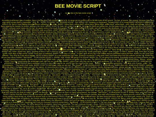 bee screenshot