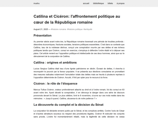billets/cicero-catiline screenshot