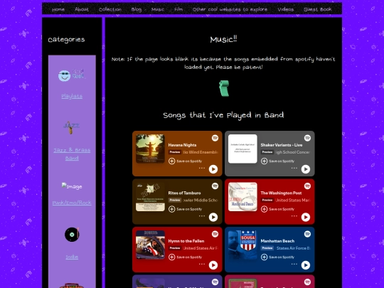 bandsongs screenshot