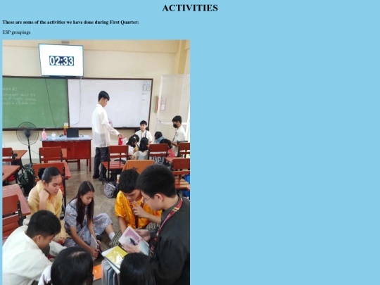 ACTIVITIES screenshot