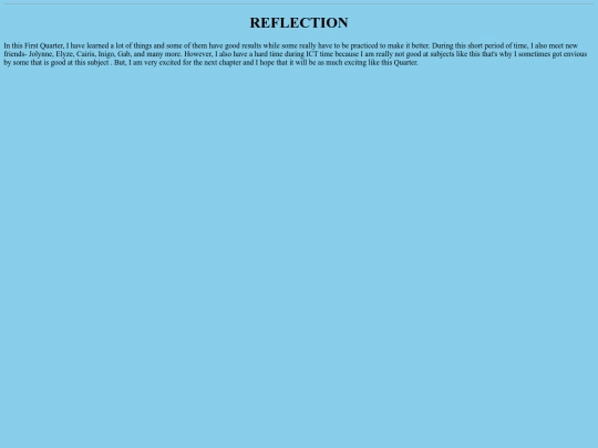 REFLECTION screenshot