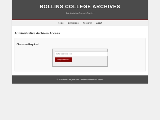 administrativearchives screenshot