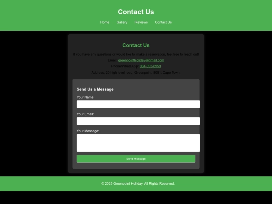 Contact screenshot