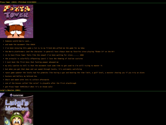 games screenshot