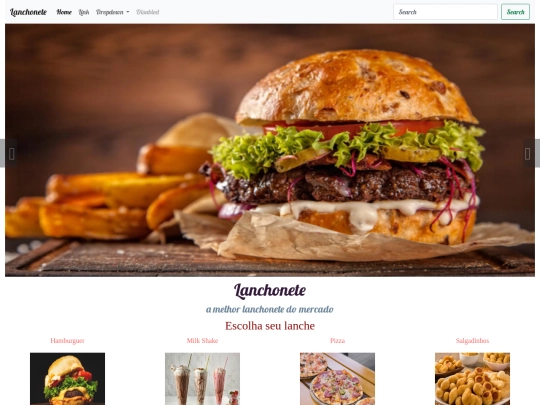 Sites/Lanchonete/Lanchonete screenshot