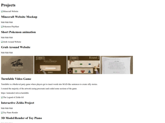projects screenshot