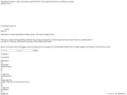 bleeter screenshot