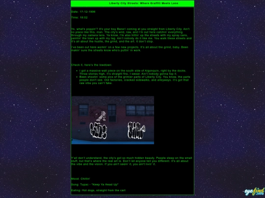 blog screenshot