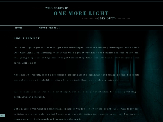 aboutproject screenshot