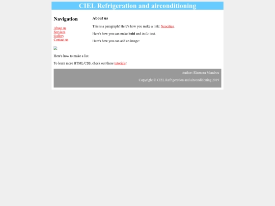 CIEL Website/About_us screenshot