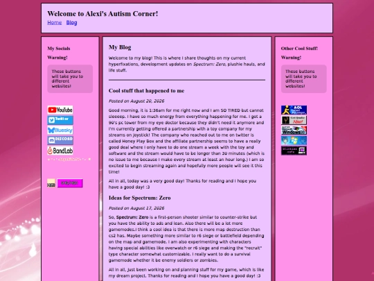 blog screenshot