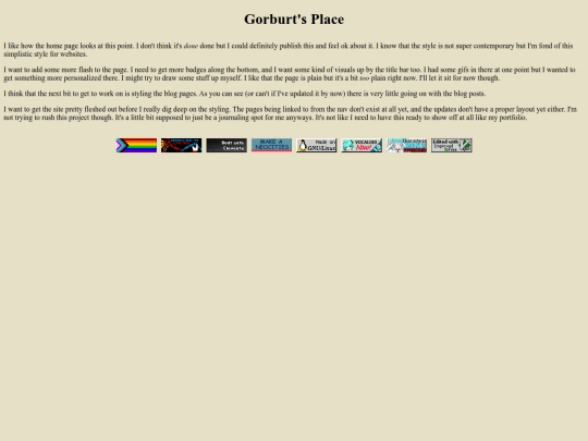 blog/HomePage screenshot