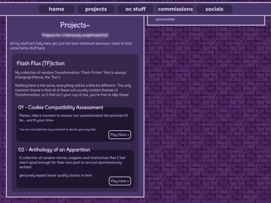 projects screenshot