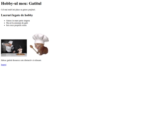 Hobby-ul meu Gătitul screenshot