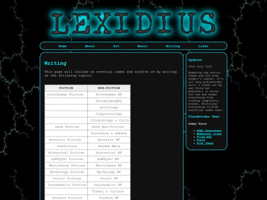 writing screenshot