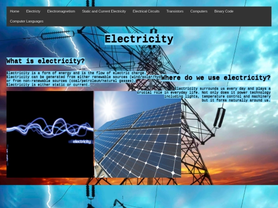 Electricity screenshot