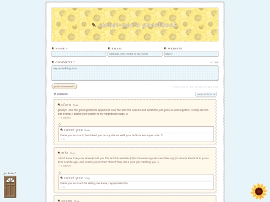 guestbook screenshot