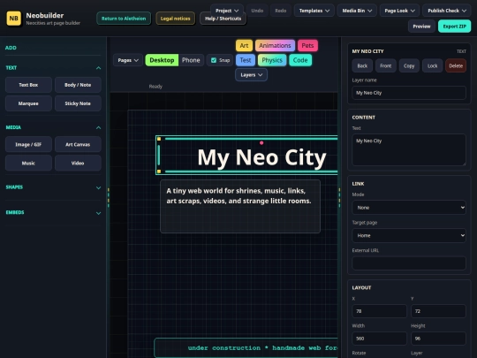 neobuilder screenshot