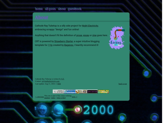 info/about screenshot