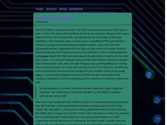 posts/chemicalrelease screenshot